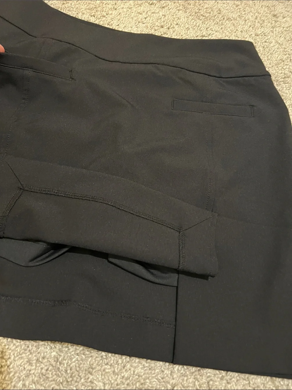 Fairway & Greene‎ Black Golf Skort Skirt Athletic Stretch Pull-On Size Small
